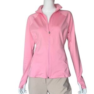 Tek Gear Workout Gear Pink Jacket Adjustable Fit Waist Size S
